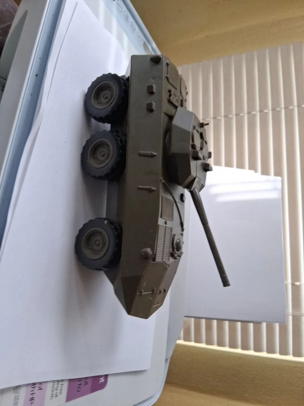 Russian Olive Green Military Toy Armored Vehicle for Kids 8 Long